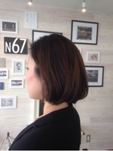 実は小顔にみえる前上がりボブ☆